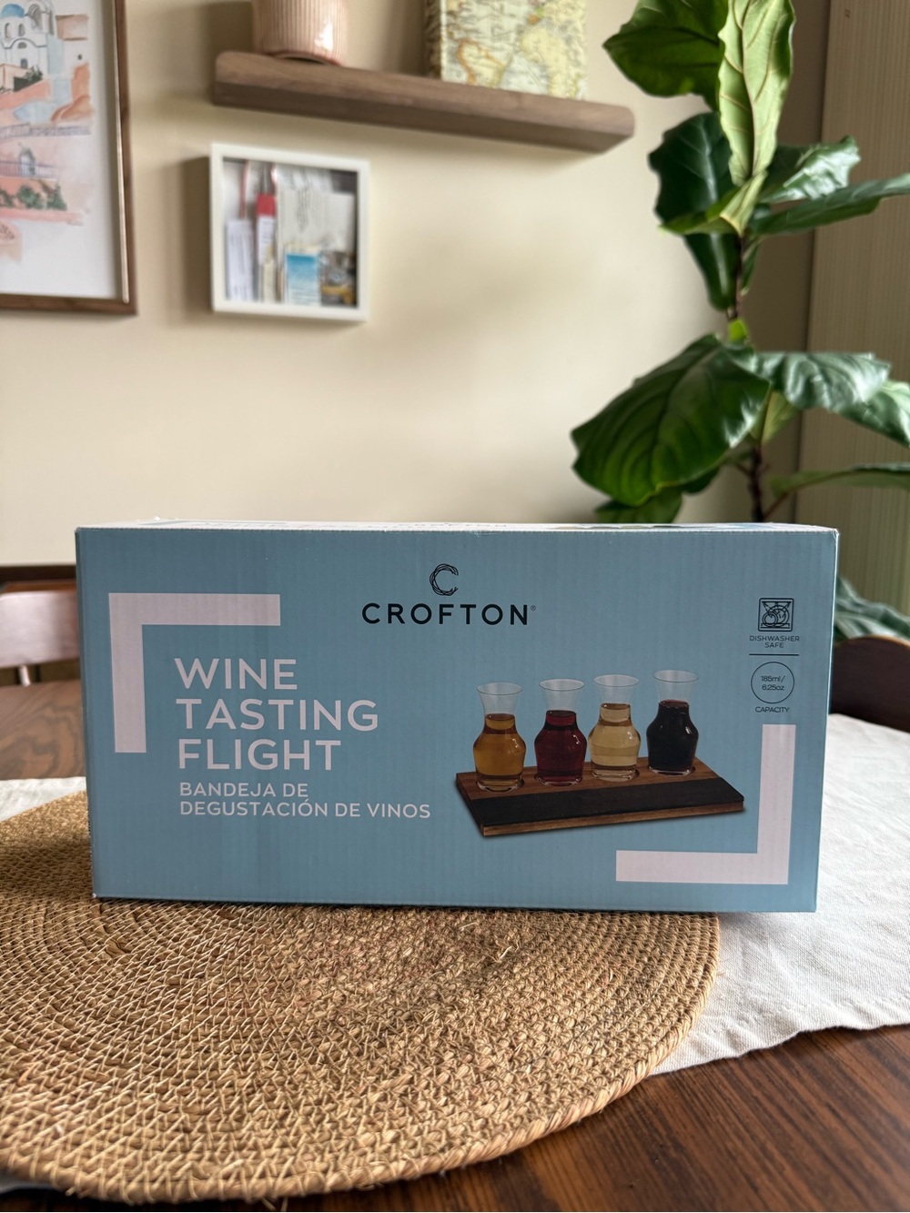 Crofton Wine Tasting Flight Set - Light Blue Box